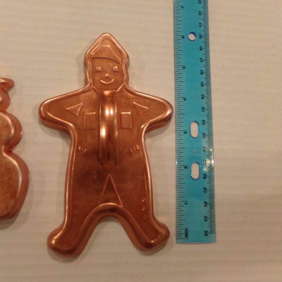 Vintage Cookie Cutters Christmas Gingerbread Man Tree Snowman - Picture 2 of 6